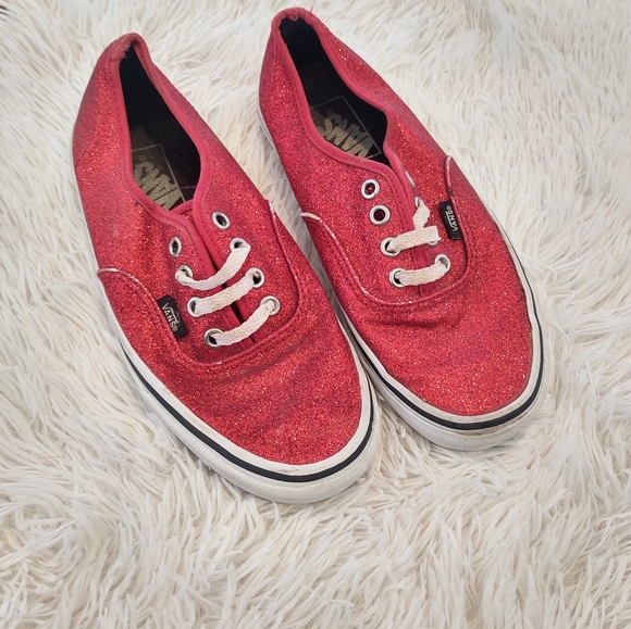 Vans Shoes - Vans Red Glitter Sneakers